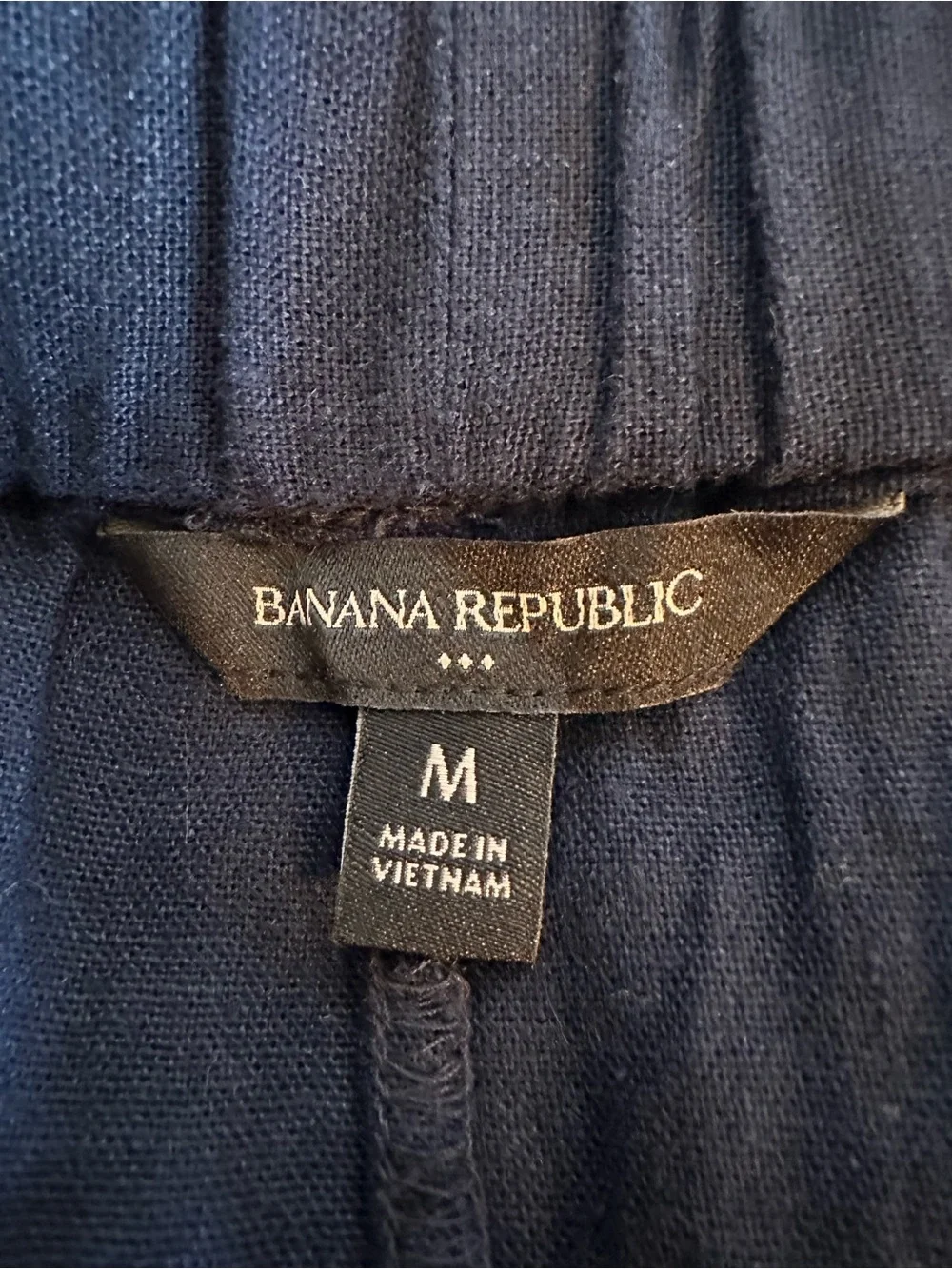 Banana Republic Linen Blend Pull On Navy Women's Shorts - Picture 7 of 8